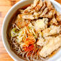 舞茸と牡蠣を天ぷらにして、お蕎麦にのっけてみた