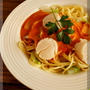 * 蟹とホタテのトマトクリームパスタ♪