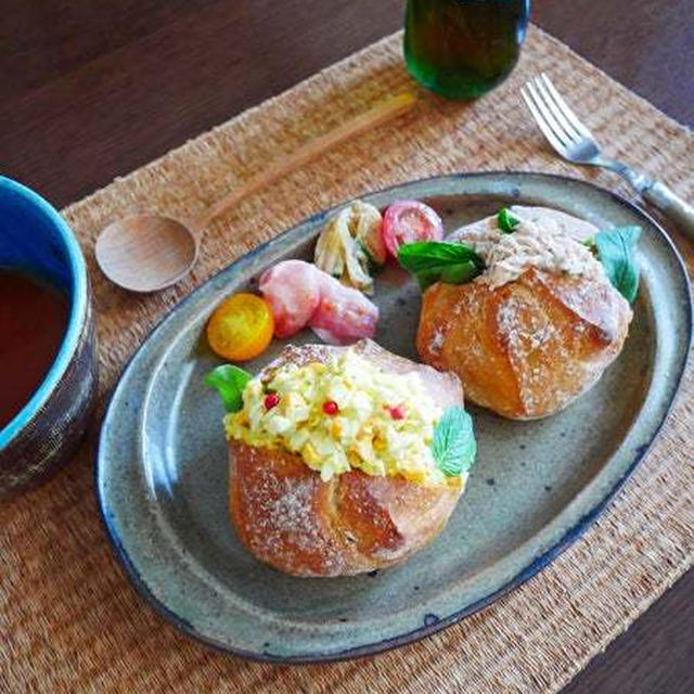 サンドイッチ、カレーパン、たまごサンド♪