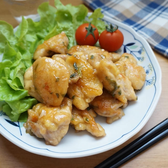 ご飯との相性抜群！甘辛和風ねぎチキン-簡単＊時短＊鶏肉＊唐揚げ＊混ぜて焼くだけ