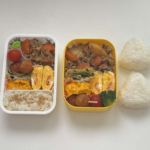 【節約】ほぼ夕飯の残りものでお弁当２個分!!