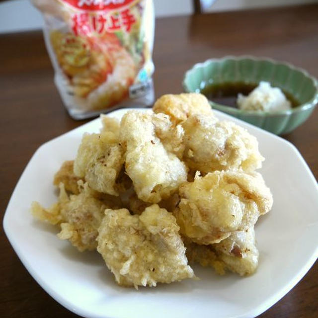 【簡単レシピ】天ぷら粉de簡単！鶏もも肉の天ぷら♪