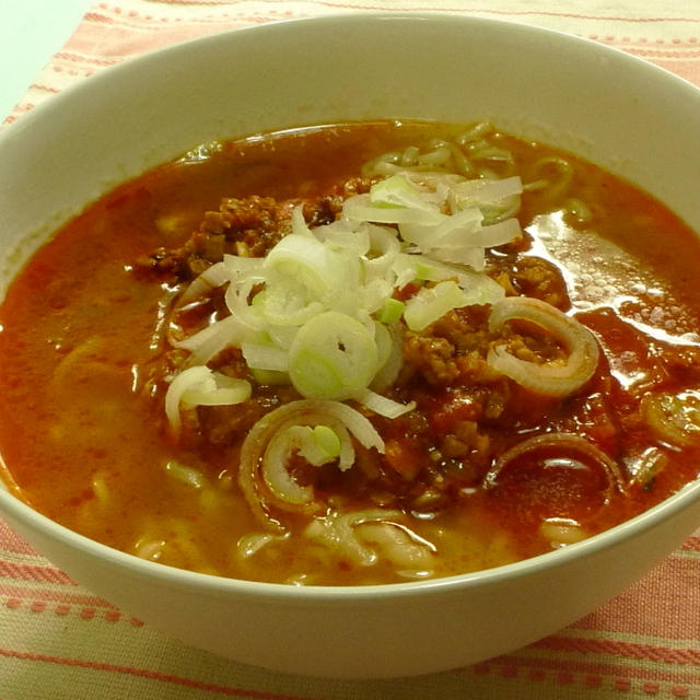 電子レンジで激うまトマト坦々麺