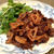 「蓮根と牛肉のバルサミコでさっと炒め」。