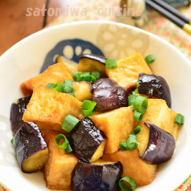 【厚揚げと茄子の中華炒め】ご飯が進む簡単おかず！