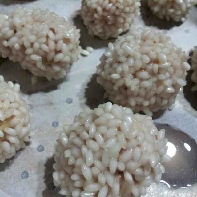 とっても簡単(o^－^o)もち米肉団子！