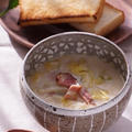 やさしい味♪白菜とベーコンの豆乳塩麹スープ by junjunさん