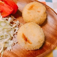 クリームチーズ入り塩鮭のコロッケ