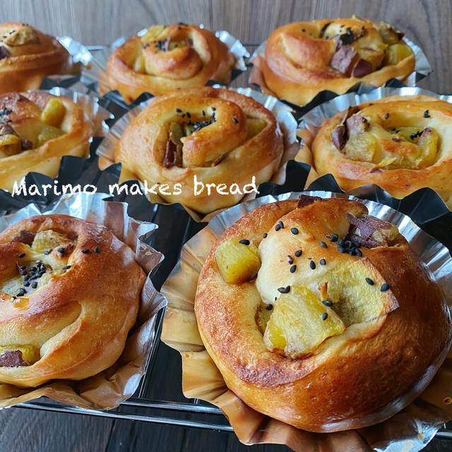 Marimoのパン作り　スイートポテトロール