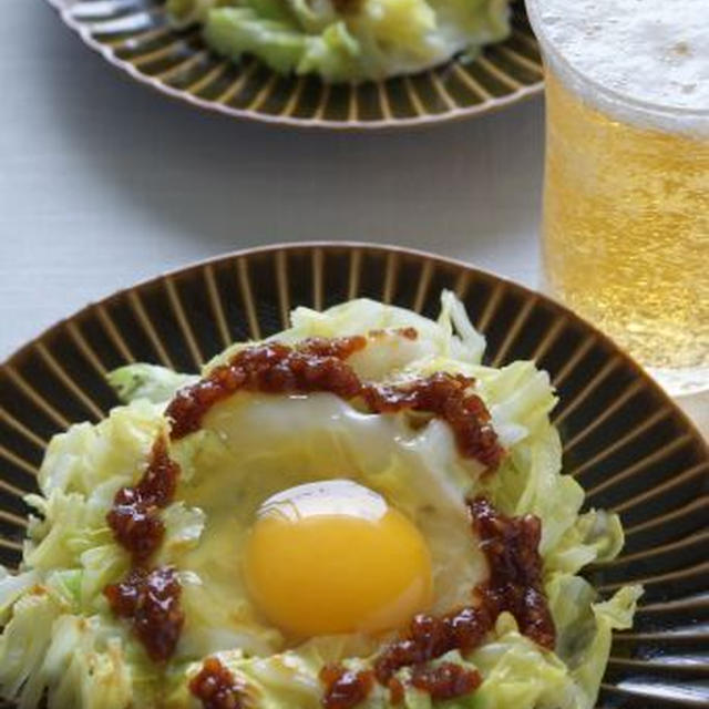 「キャベツ卵蒸し　焼き肉のたれ添え（レシピ）」「タコライス　ジャー仕立て」