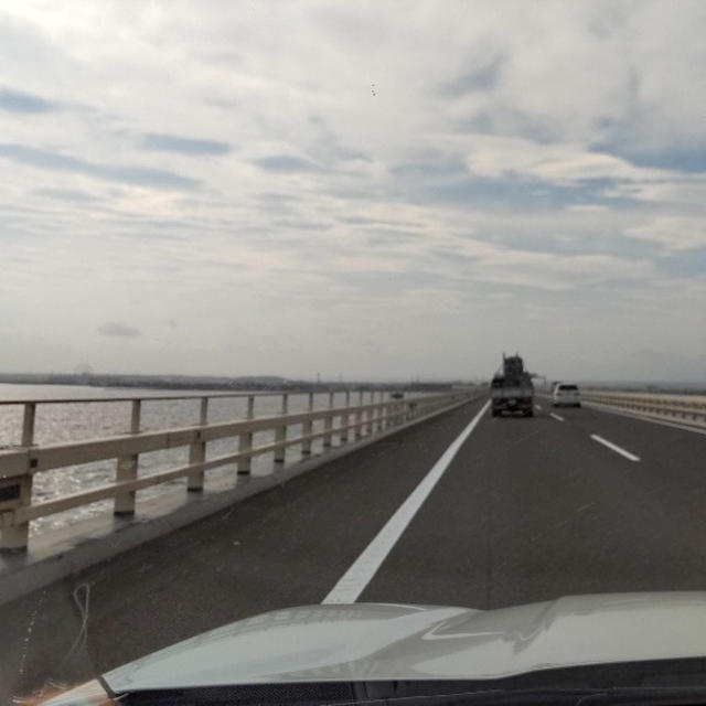 日帰りドライブ！空いてるアクアラインで涼しい勝浦から九十九里方面へ。 帰りも空いてる首都高で。