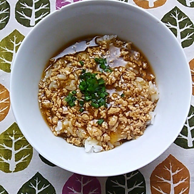 あんかけ鶏そぼろ丼