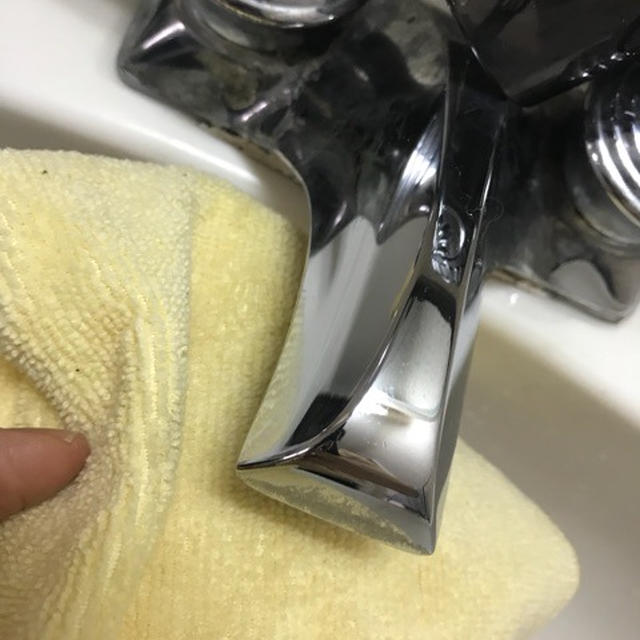 キッチンなどの水栓をピカピカに