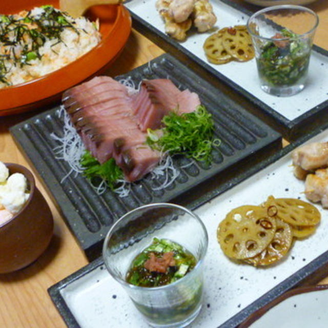 お雛様の日の晩ご飯と、お味噌作り。