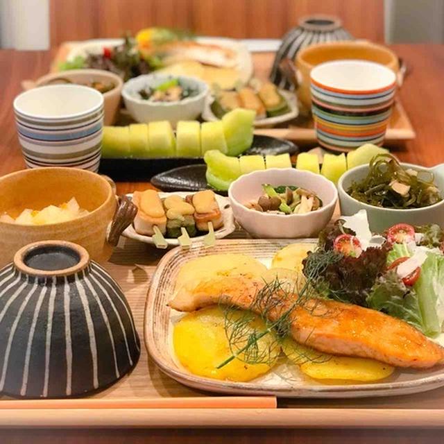 【献立】サーモンのムニエルで夜ごはん
