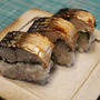 焼き塩鯖寿司と新玉ねぎのそぼろあんかけ