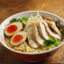 鶏むね肉のぽん酢蒸しと棒ラーメンで、ガッツリヘルシーラーメン