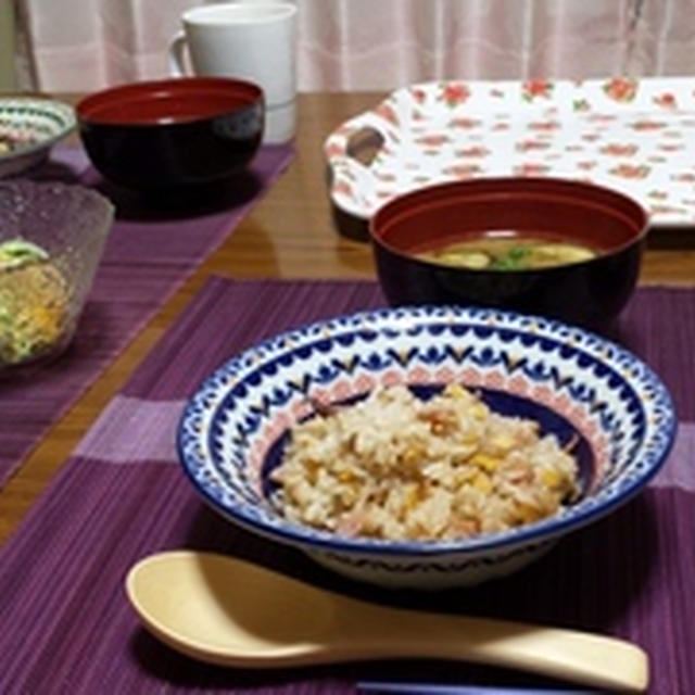 イカチャーハンと芋イカ