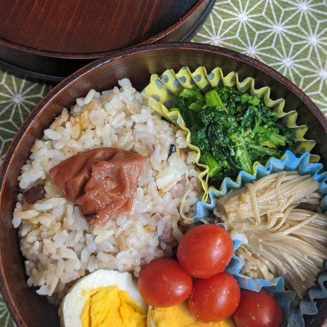 わっぱ弁当　－　えのきのバターしょうゆ　