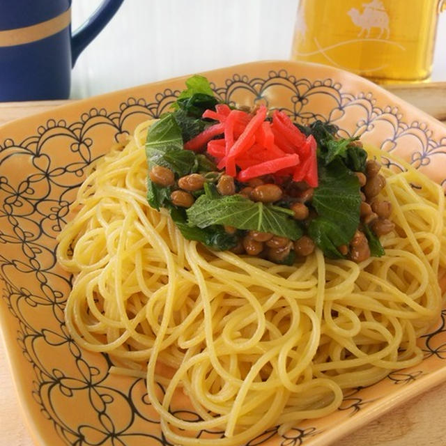 和風な味わいで♪納豆スパゲッティ