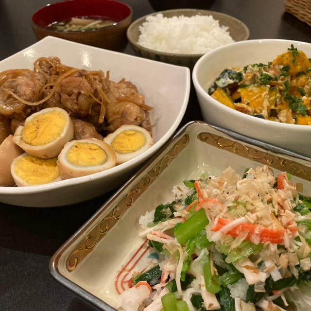 【昨日の晩ごはん☆これならかぼちゃもおかずに！(^^)】