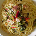 夏野菜のパスタ　トマト唐辛子ソース