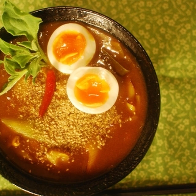 あまったカレーで！簡単カレー蕎麦