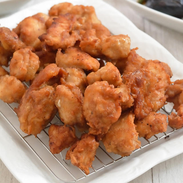 喜び唐揚げとグリル焼きなすポン酢、レンジナムルのごはんの日。