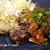 ナスの肉詰め揚げde オニオンドレッシングかけ♬