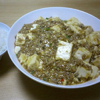 麻婆豆腐　今日の夕食