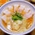 茹で塩豚しょうゆラーメン、キャベツとニンジンのポン酢和え