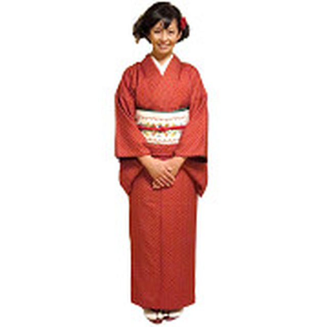 Kimono on the Children's Day with collar embr...