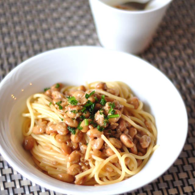 【貧血予防】納豆は〇〇と組み合わせると鉄分アップ！納豆なめたけパスタ♪