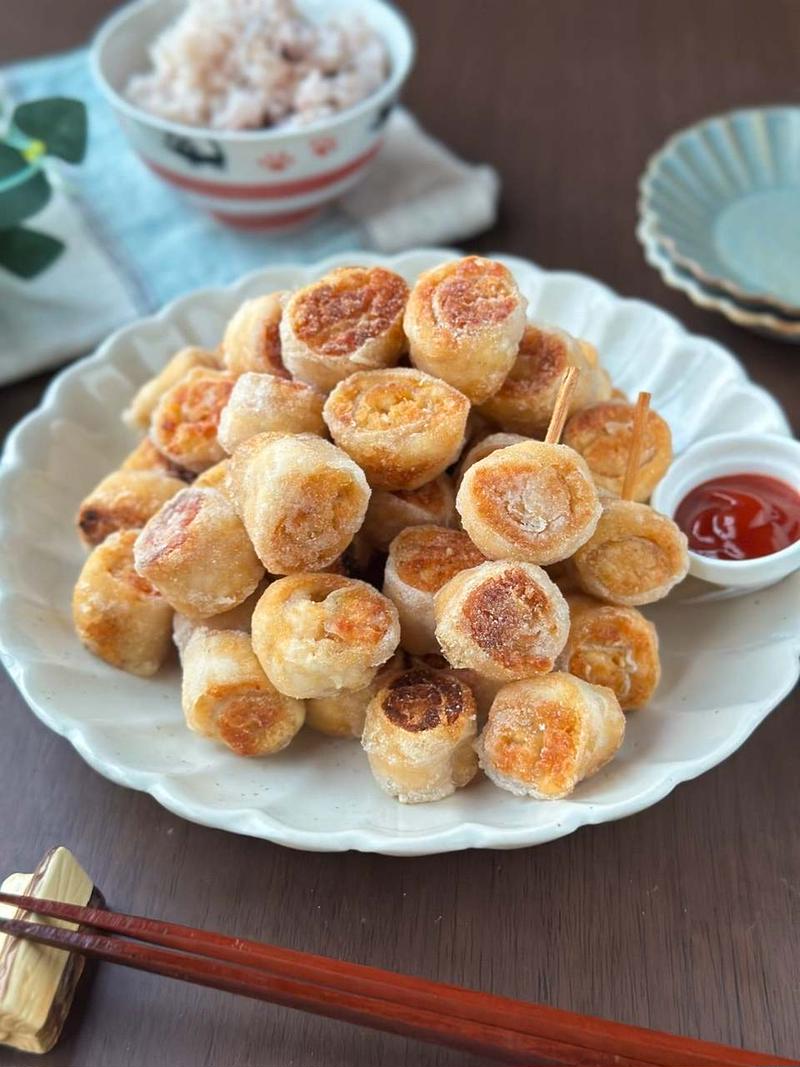 コロコロ食べたくならん？ライスペーパーでコロコロ金太郎チキン