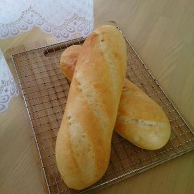 フランスパン♪ピザトーストサンド・あんバターサンド♪