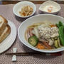 野菜スープとくるみパン