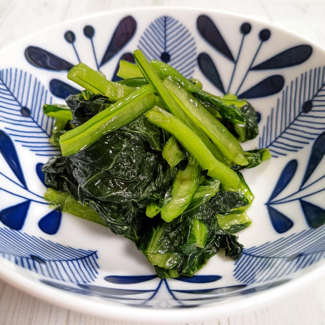 【暑い日にお勧め・茹でないお浸し】小松菜のお浸しを茹でないで作りましょう。