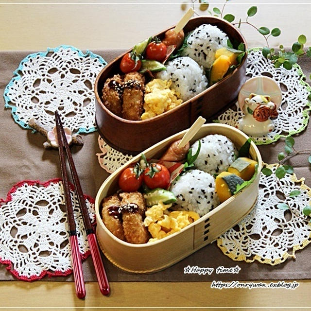 ゴマ塩おむすび弁当とモンローウォーク♪