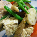 冷凍豆腐と野菜の煮物