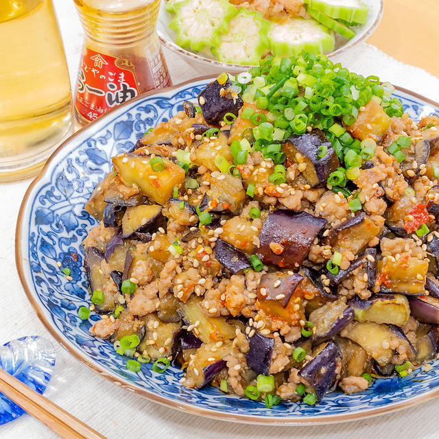 ご飯がススム♪ナスと豚ひき肉の甘味噌炒め(*´艸｀*)