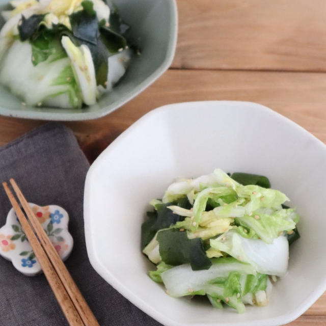 【#ぐんまクッキングアンバサダー】邑美人白菜とわかめの中華風サラダ