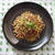 納豆とひき肉の五香粉味噌焼きそば
