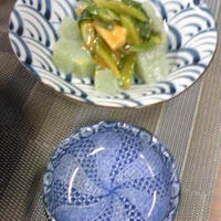 青海苔刺身こんにゃくと葱のぬた