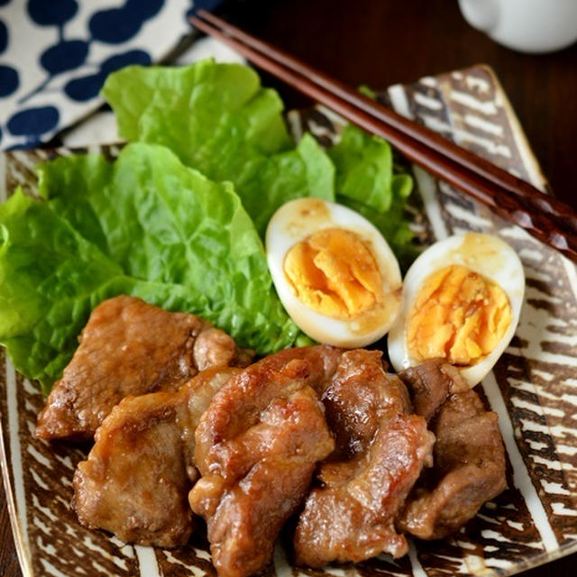 フライパンで簡単◎「豚肉とゆで卵の甘辛煮」