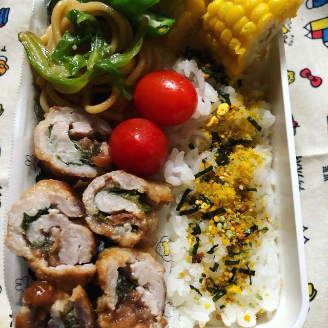 梅紫蘇巻きのお弁当