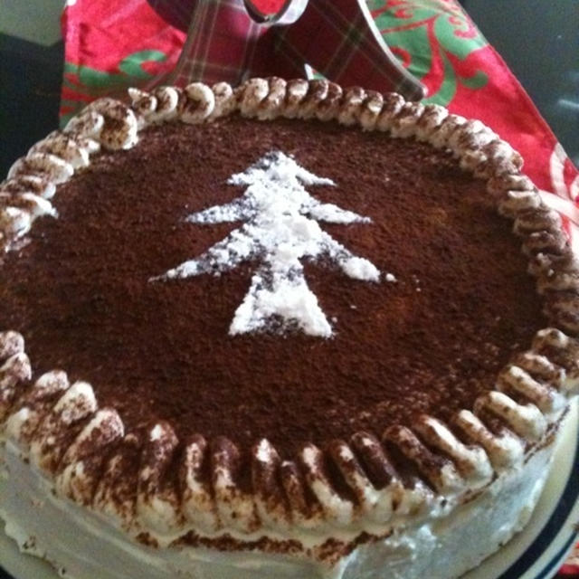 クリスマスティラミスケーキ