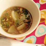 風邪対策に！生姜と大根とセロリのあったかスープ