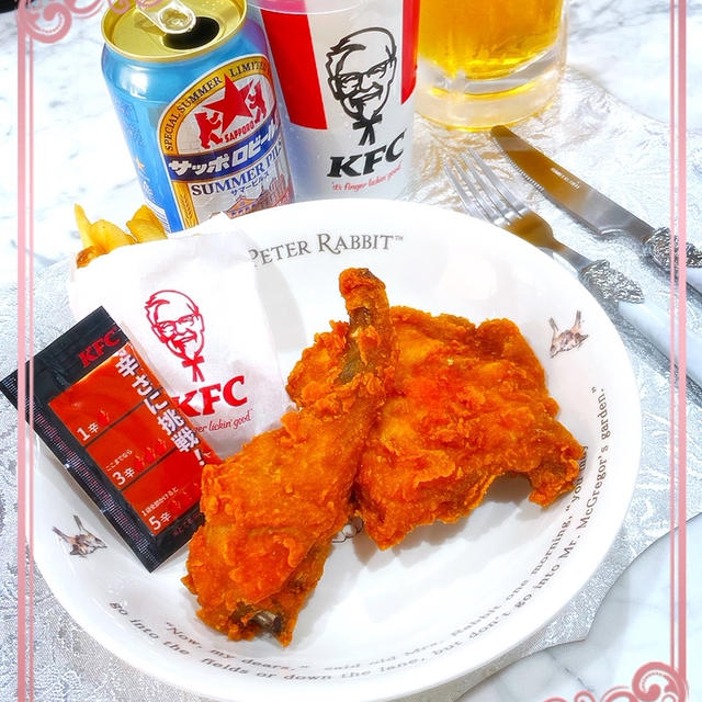 ケンタッキー☆レッドホットチキン激辛チャレンジ&おうちカレー♪