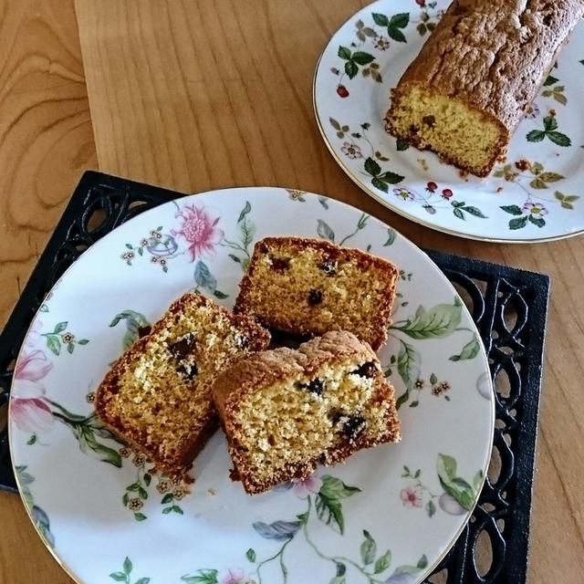 チョコとドライクランベリーのパウンドケーキ♪