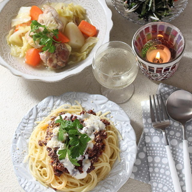 ひじきのサラダと洋食の日